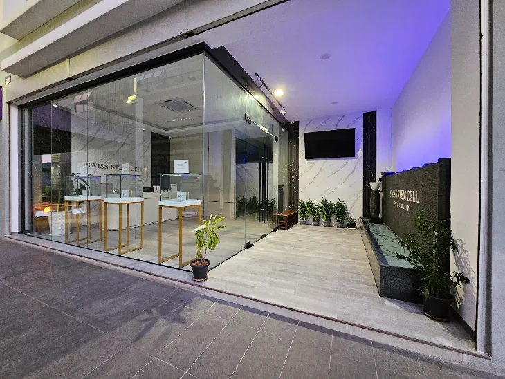 Real Swiss Stem Cell office entrance at Canaan Square, Kuching